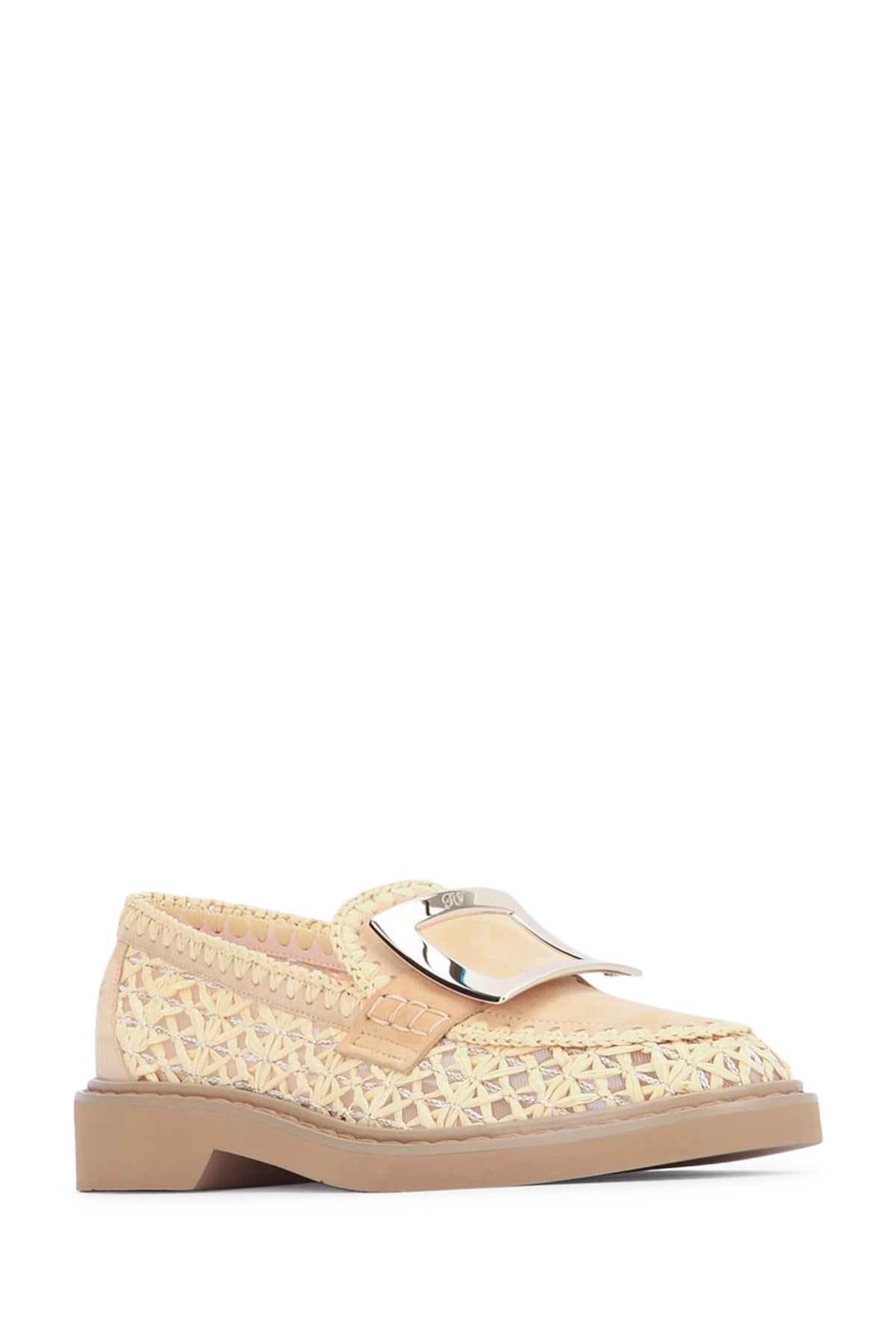 VIV RANGERS RAFFIA BRAIDED LOAFE 25 Roger Vivier C209DESERTOSCUM021COLLANTCHIAC002AVORI 40