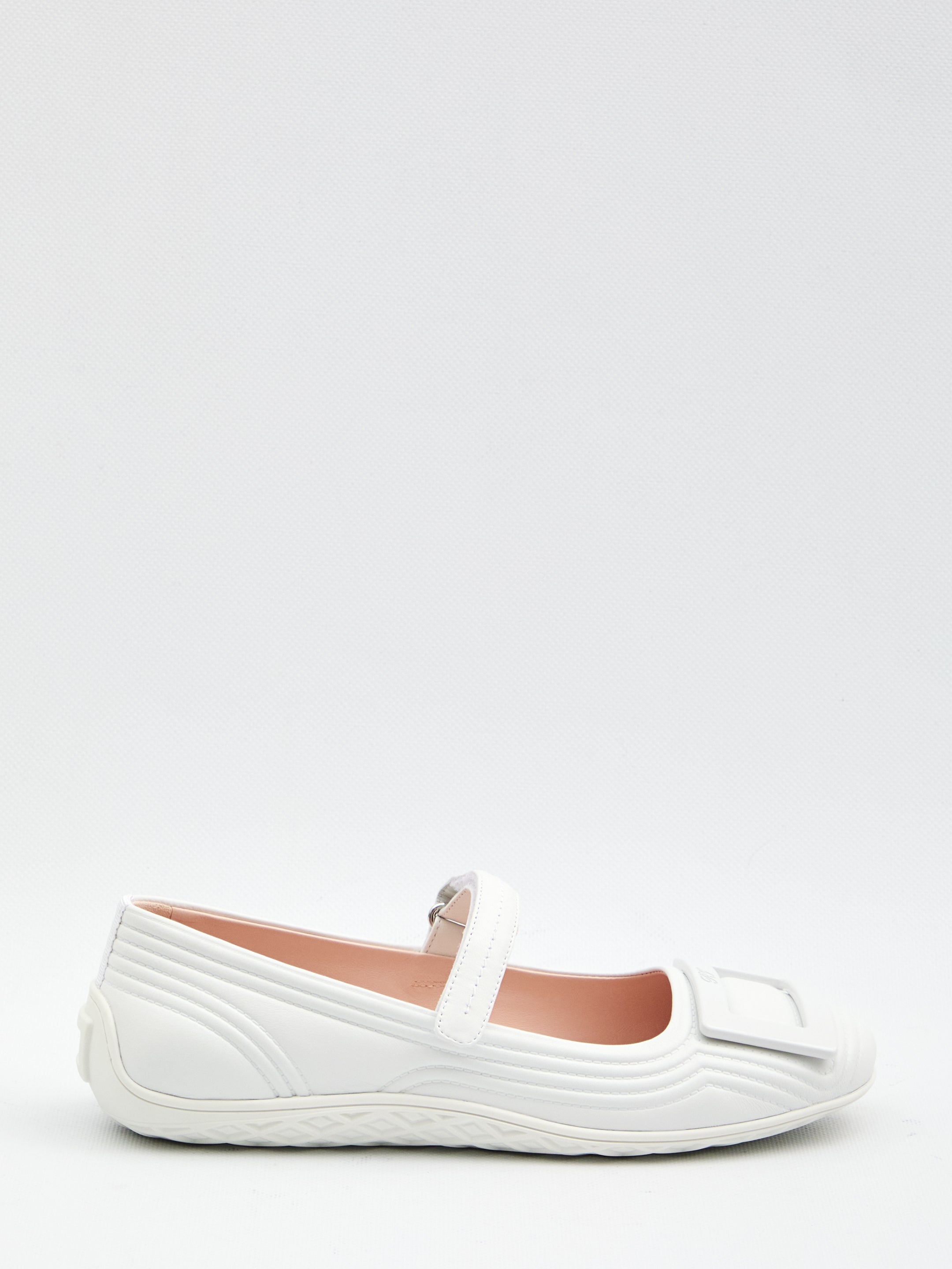 VIV LOW MARY JANES BALLERINA Roger Vivier WHITE 35