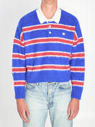 STRIPED POLO-STYLE KNIT Celine RED S