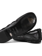 BLACK CUEROLITE BALLERINAS Alohas