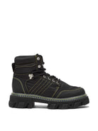 CLEATED LACE UP HIKING BOOTS Ganni BLACK 38