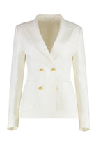 J-CORAL BOUCLE JERSEY SINGLE-BREASTED JACKET 0205 TAGLIATORE White 40