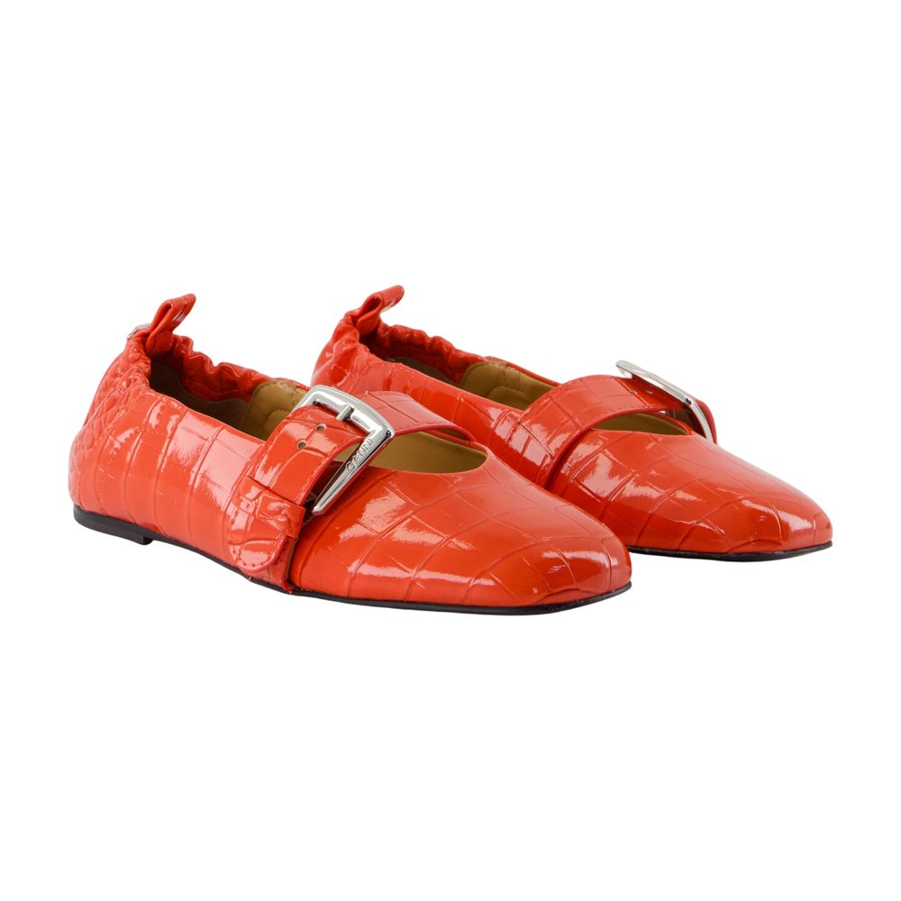 BUTTERFLY BALLERINAS Ganni ORANGE 38