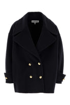 MIDNIGHT BLUE WOOL COAT LOEWE BLUE 36F
