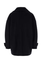MIDNIGHT BLUE WOOL COAT LOEWE