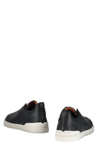 LOGO DETAIL LEATHER SNEAKERS Zegna