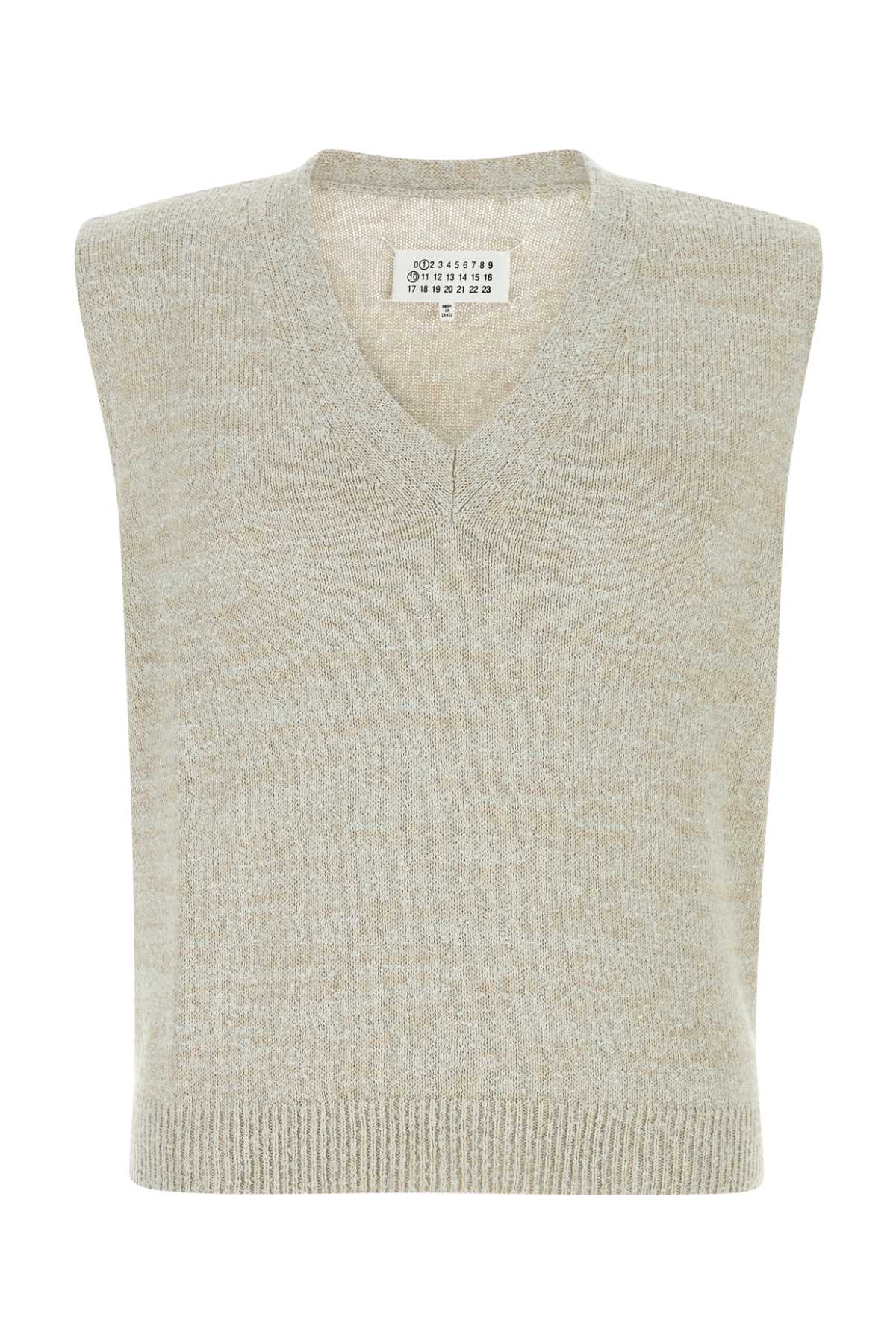 MELANGE GREY COTTON BLEND VEST Maison Margiela GREY XS
