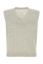 MELANGE GREY COTTON BLEND VEST Maison Margiela GREY XS