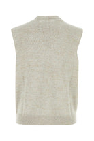 MELANGE GREY COTTON BLEND VEST Maison Margiela
