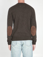 WOOL SWEATER WITH ELBOW PATCHES Maison Margiela