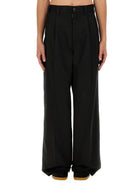 BLACK POLYESTER BLEND PANT Maison Margiela BLACK 48