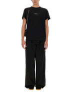 BLACK POLYESTER BLEND PANT Maison Margiela