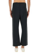 BLACK COTTON TROUSERS Maison Margiela BLACK 46