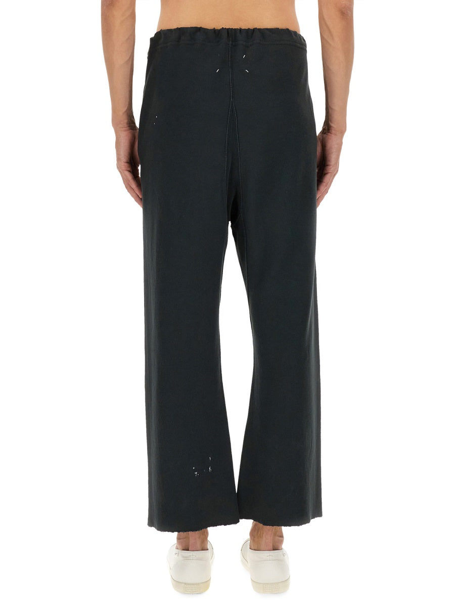 BLACK COTTON TROUSERS Maison Margiela BLACK 46