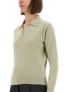 GREEN VIRGIN WOOL POLO SHIRTS Maison Margiela