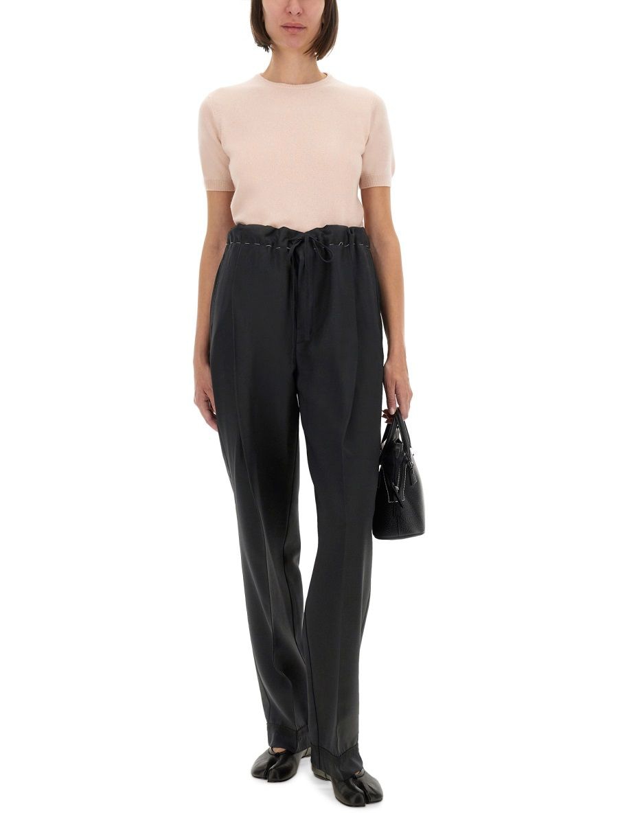 PINK VIRGIN WOOL T-SHIRTS Maison Margiela