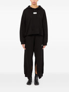 BLACK COTTON SWEATSHIRTS MM6 MAISON MARGIELA