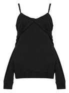 OFF-SHOULDER HOODIE MM6 MAISON MARGIELA BLACK S