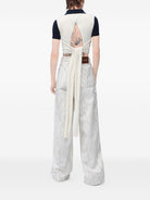 BLUE WOOL CASHMERE T-SHIRT LOEWE