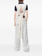 BLUE WOOL CASHMERE T-SHIRT LOEWE
