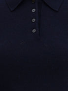 BLUE WOOL CASHMERE T-SHIRT LOEWE
