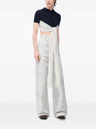 BLUE WOOL CASHMERE T-SHIRT LOEWE