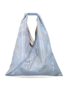 MM6 Maison Margiela polyester shoulder bag detail, pebbled calfskin accent