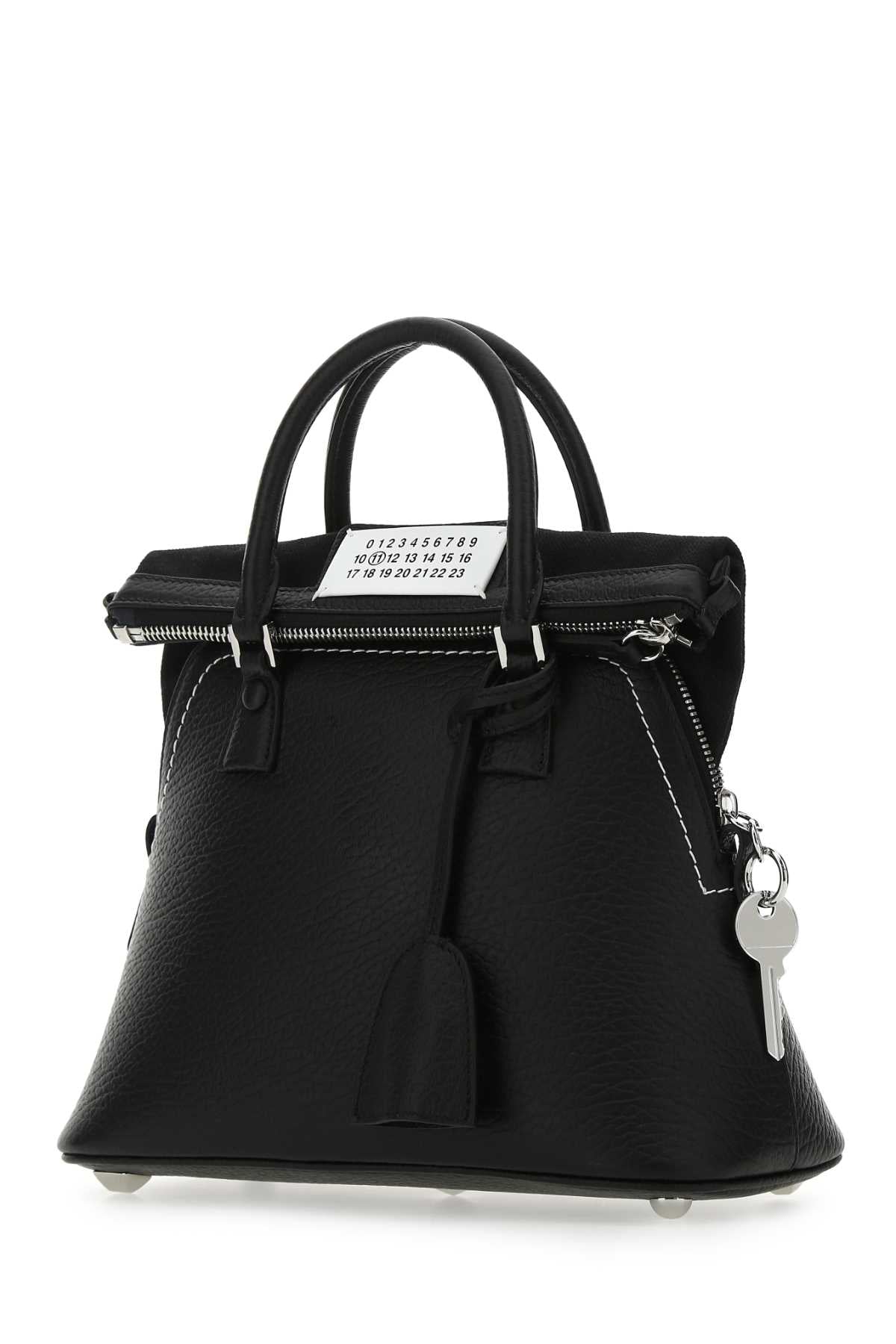 BLACK LEATHER MINI 5AC HANDBAG Maison Margiela