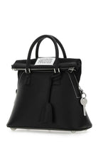 BLACK LEATHER MINI 5AC HANDBAG Maison Margiela
