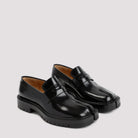 BLACK LEATHER TABI LOAFERS Maison Margiela