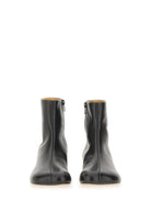 LEATHER ANKLE BOOTS MM6 MAISON MARGIELA
