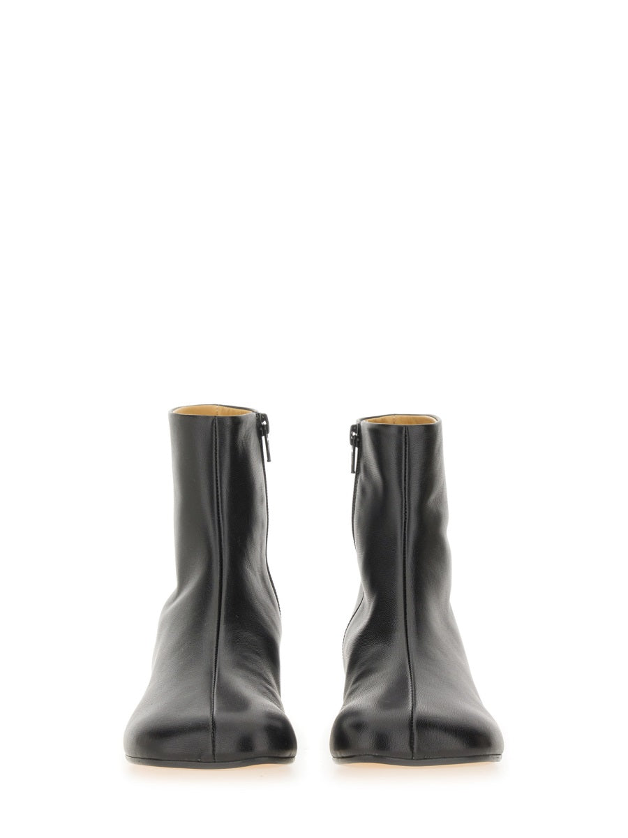 LEATHER ANKLE BOOTS MM6 MAISON MARGIELA