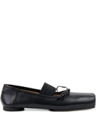 BLACK LEATHER FLATS MM6 MAISON MARGIELA BLACK 38