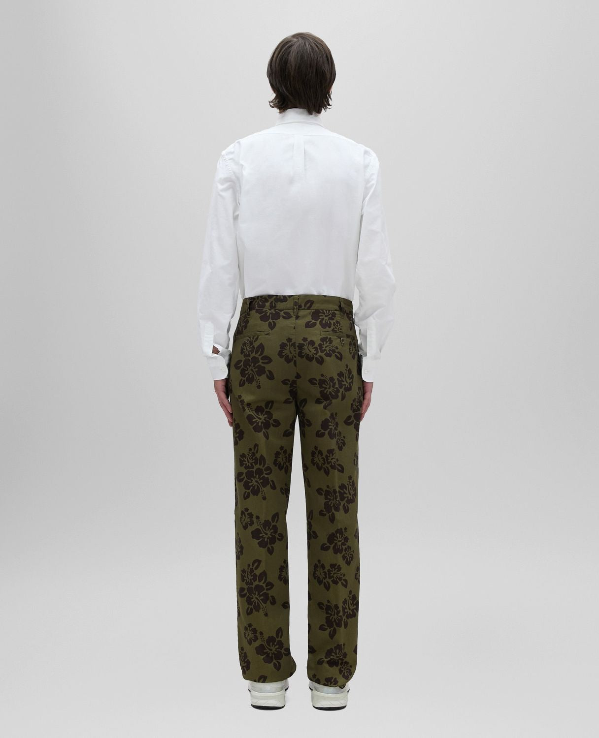 PANTALON ESTAMPADO HIBISCO KHAKI Aspesi