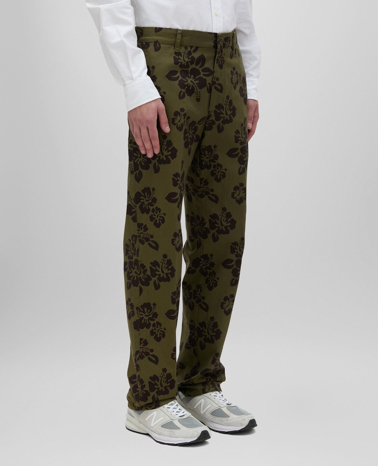 PANTALON ESTAMPADO HIBISCO KHAKI Aspesi
