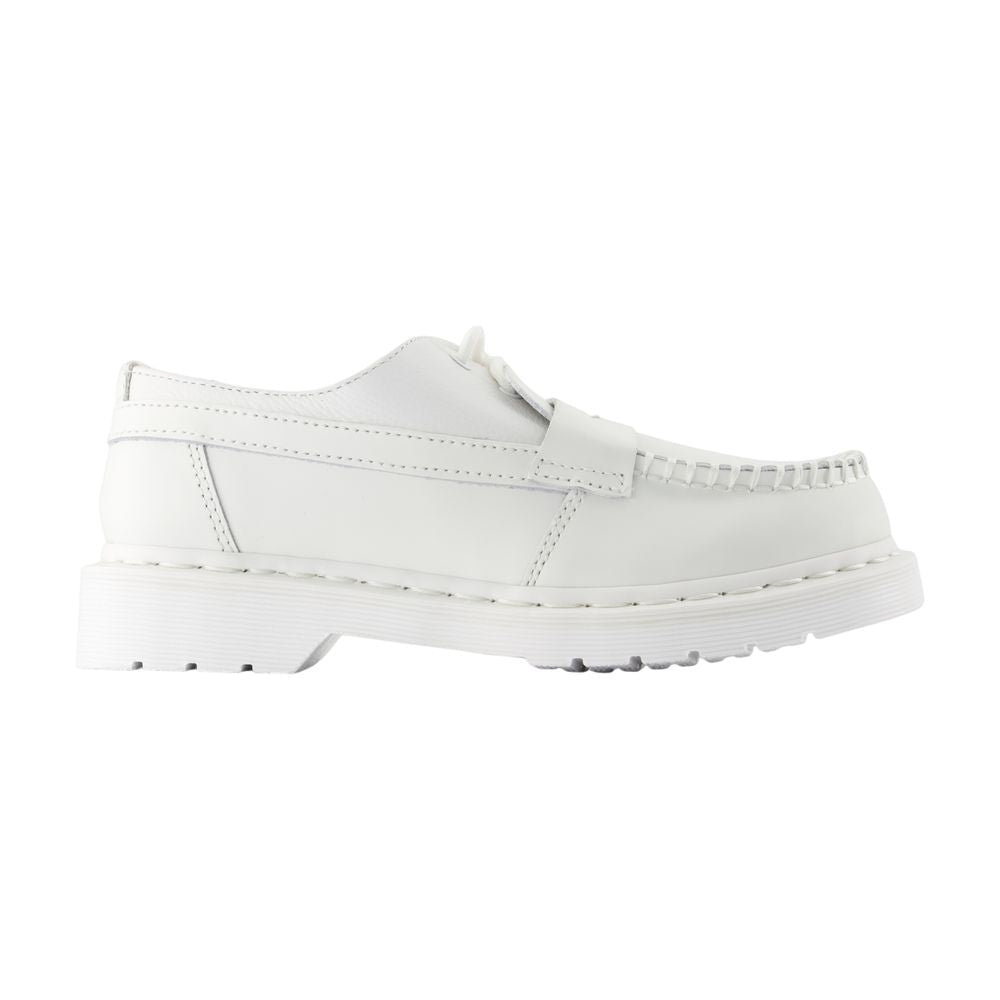 WHITE FLAT SHOES MM6 X DR MARTENS WHITE 40