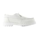 WHITE FLAT SHOES MM6 X DR MARTENS WHITE 40