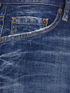 Navy blue DSQUARED2 shorts, back view