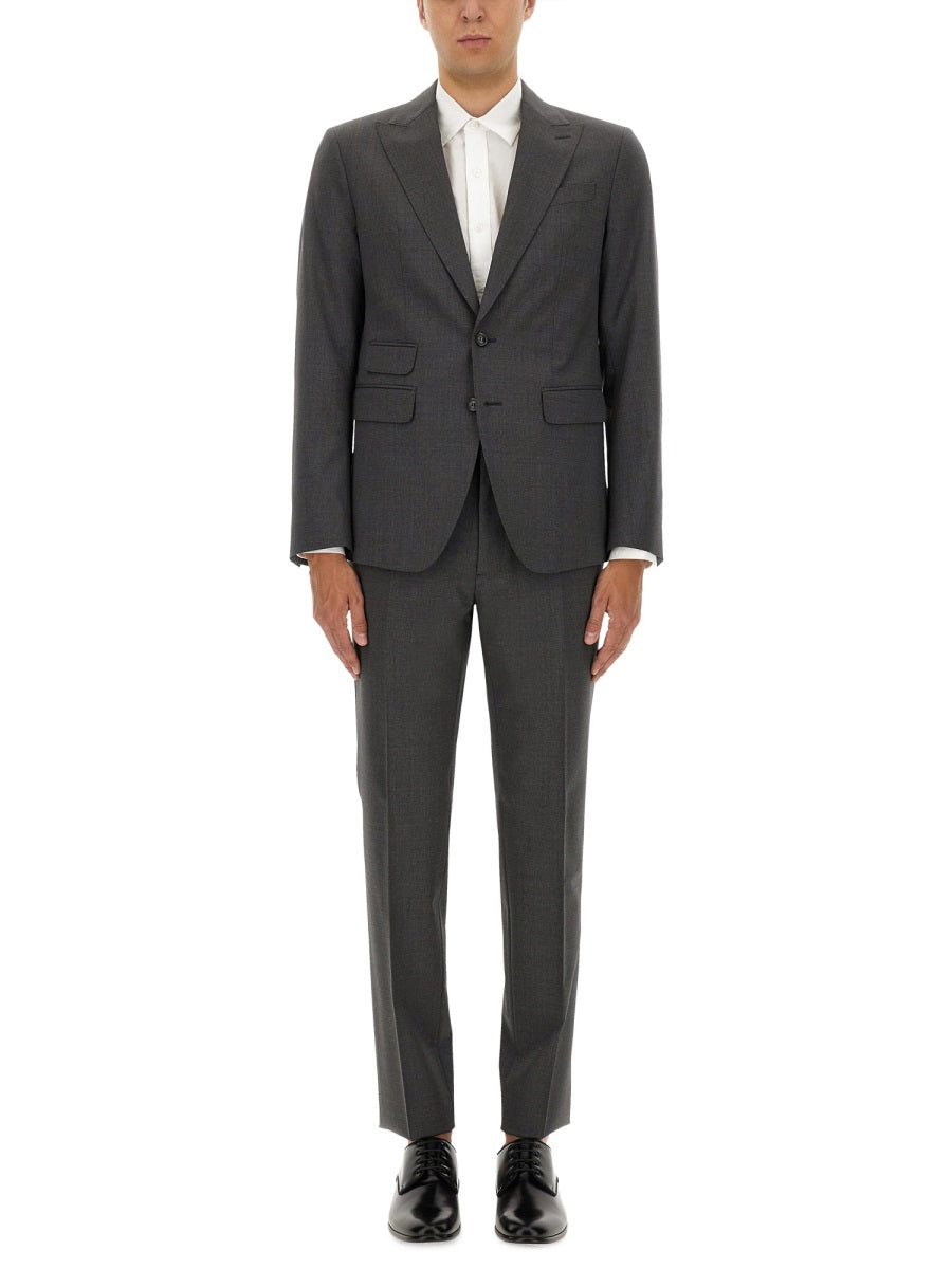 GREY VIRGIN WOOL SUITS DSQUARED2