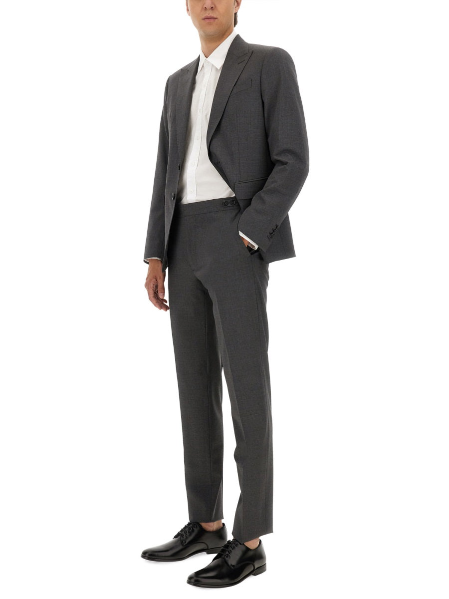 GREY VIRGIN WOOL SUITS DSQUARED2