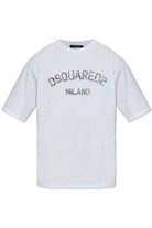 COTTON T-SHIRT DSQUARED2 WHITE XS