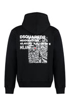 COTTON HOODIE DSQUARED2 black S