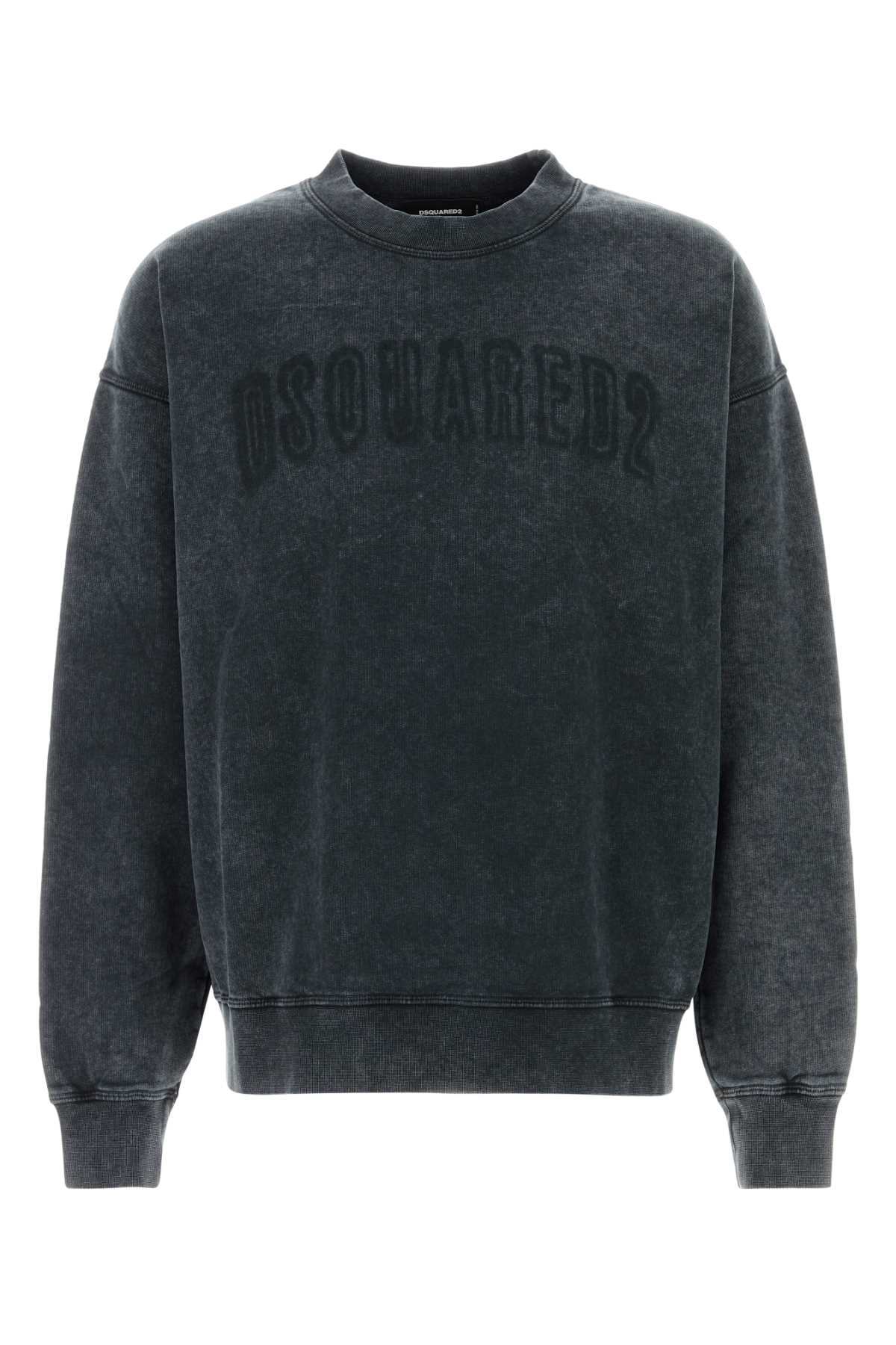 GRAPHITE COTTON SWEATSHIRT DSQUARED2 GREY S