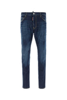 BLUE COTTON BLEND JEANS DSQUARED2 BLUE 46