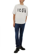 BLUE COTTON BLEND JEANS DSQUARED2