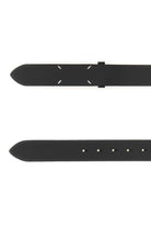 BLACK LEATHER BELT Maison Margiela