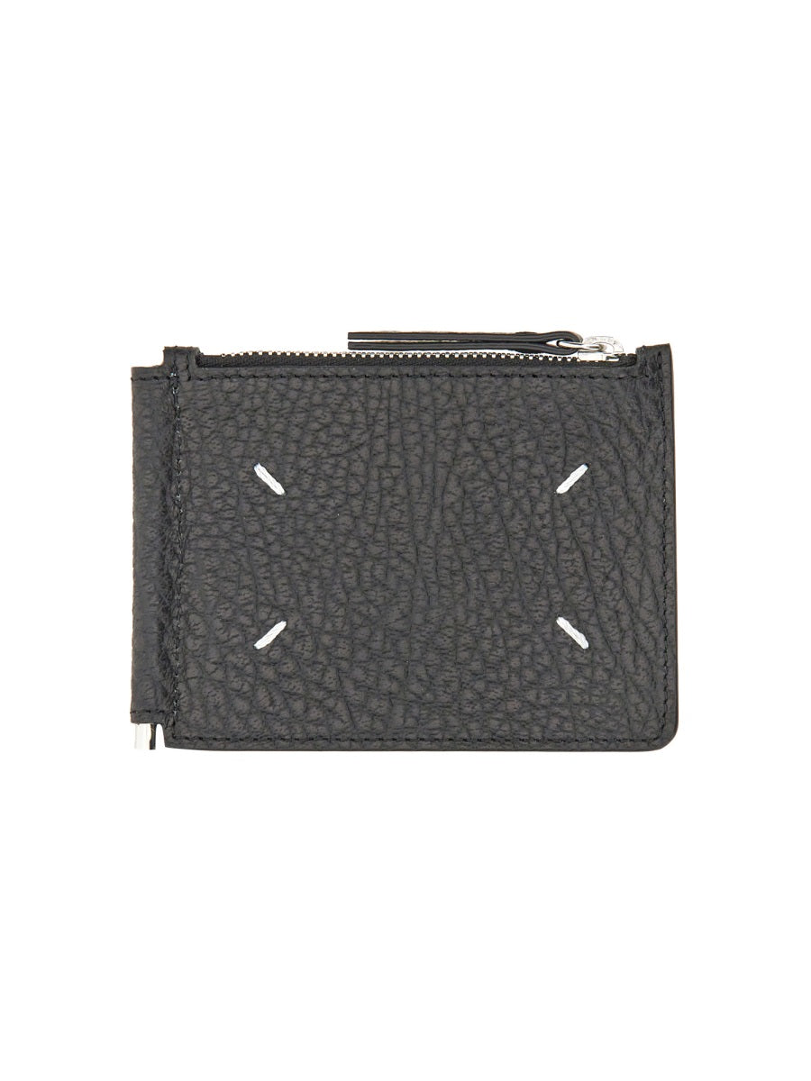 BLACK LEATHER WALLET Maison Margiela