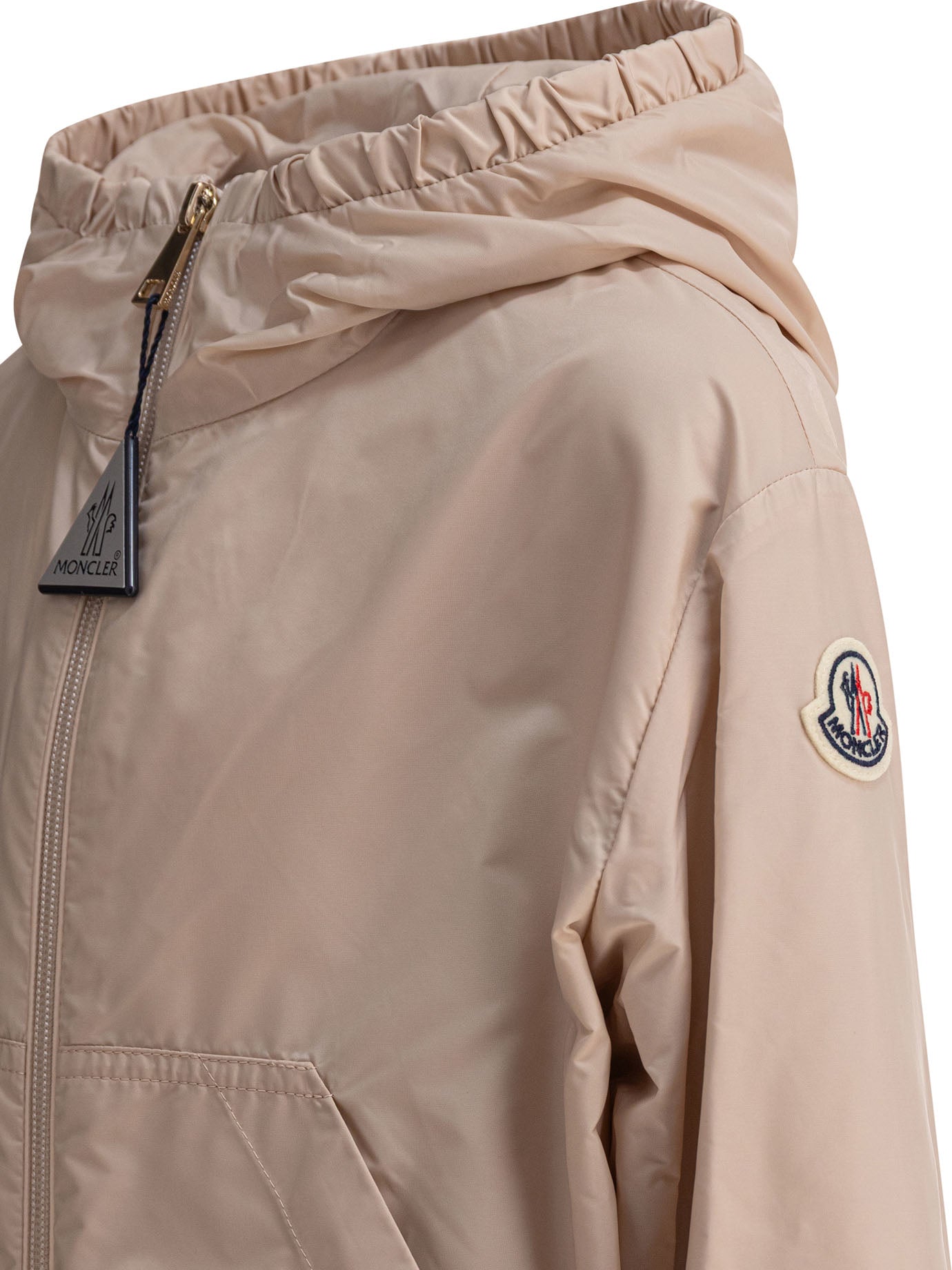 PINK POLYAMIDE JACKET MONCLER KIDS