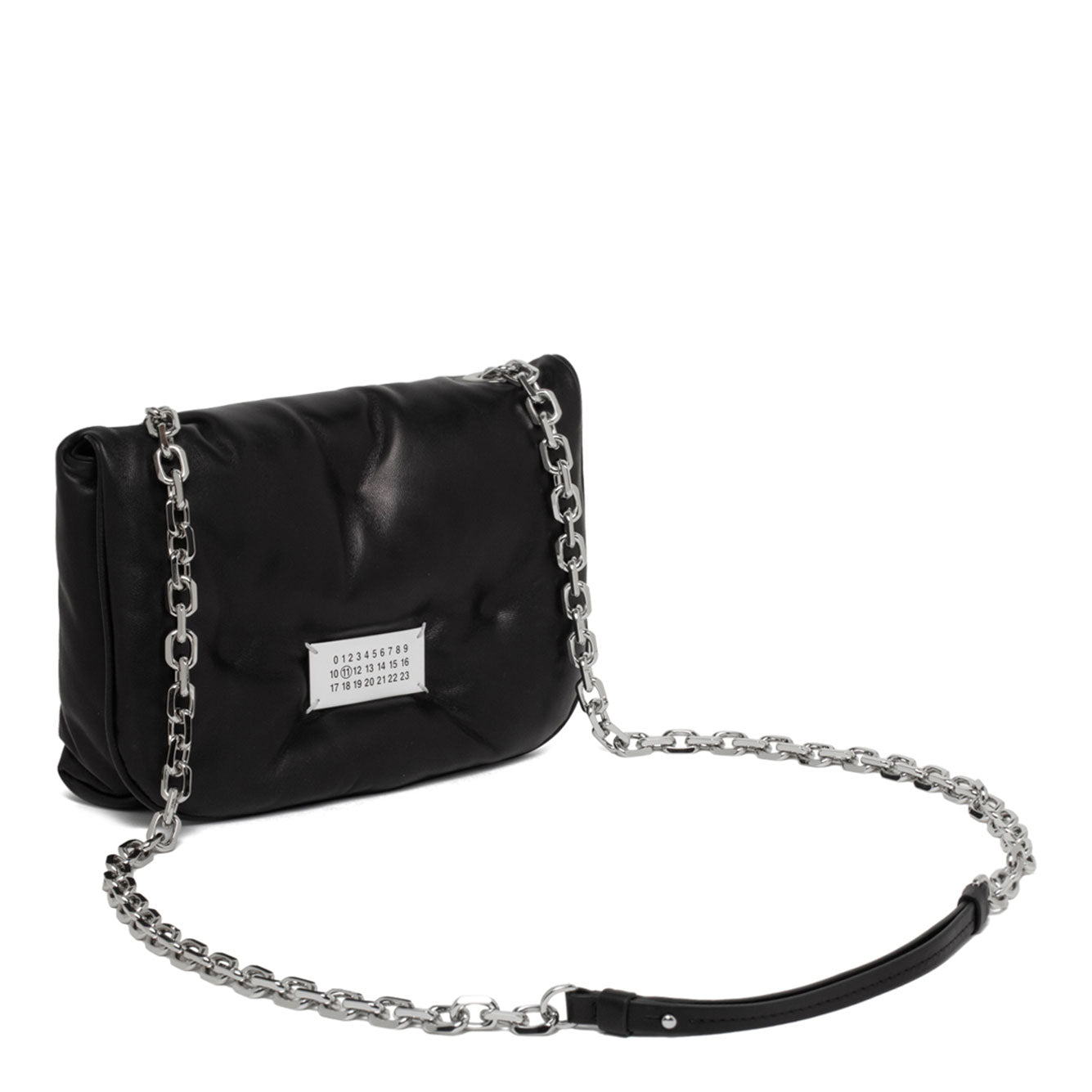 BLACK NAPPA LEATHER SMALL GLAM SLAM FLAP CROSSBODY BAG Maison Margiela
