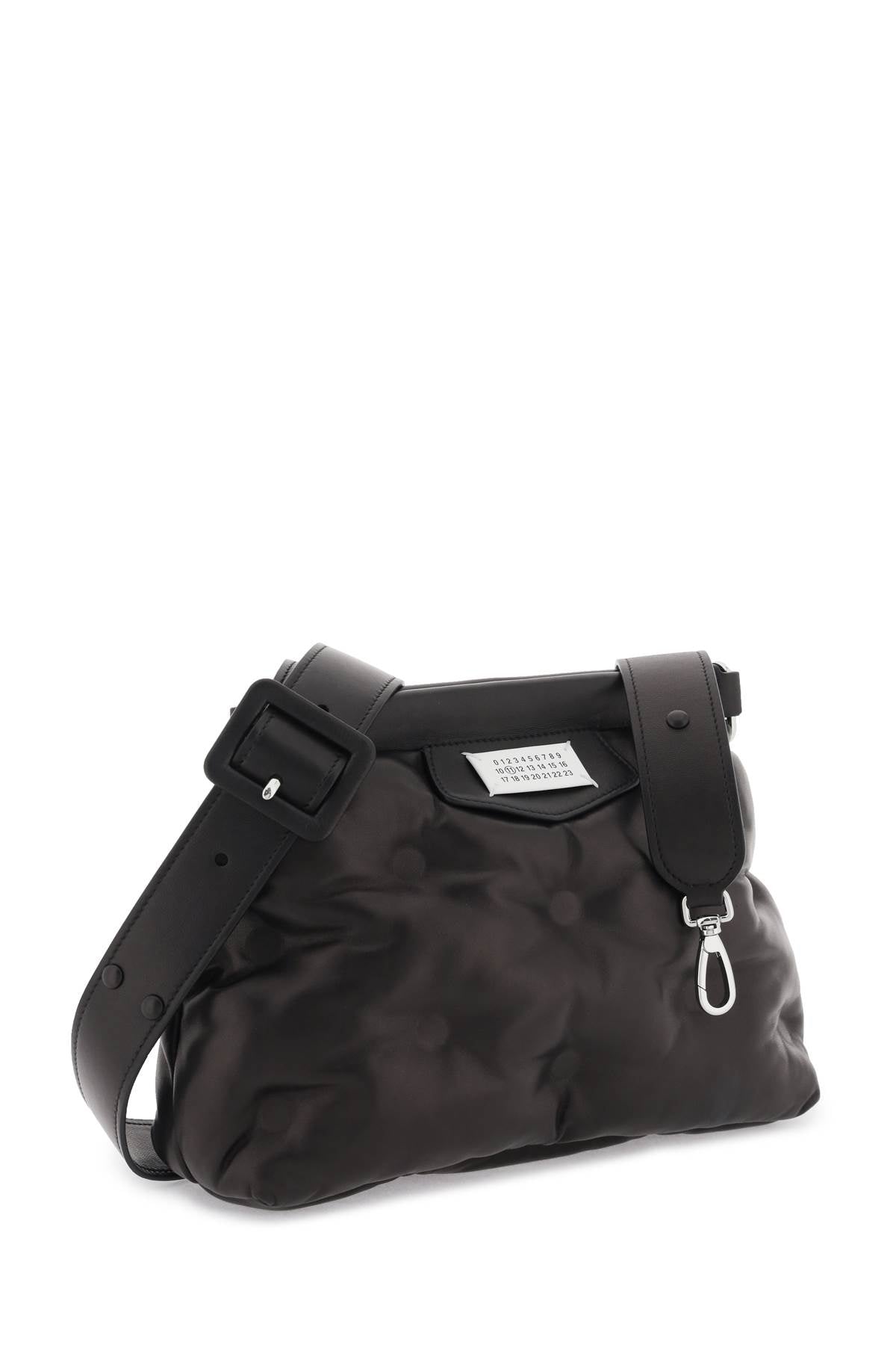 BLACK NAPPA LEATHER SMALL GLAM SLAM CLASSIQUE CROSSBODY BAG Maison Margiela